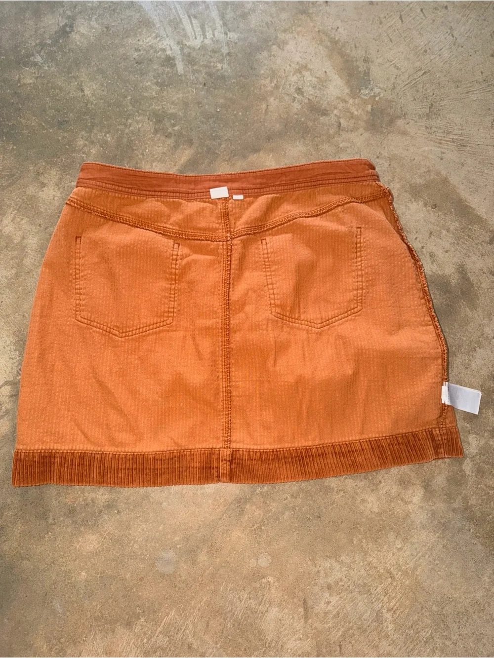 GAP Deep Camel Corduroy Mini Skirt 14 Utility Pockets 100% Cotton Preppy Fall